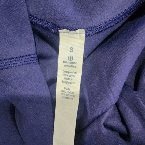 Lululemon Blue Leggings Size 8 - Picture 5 of 6